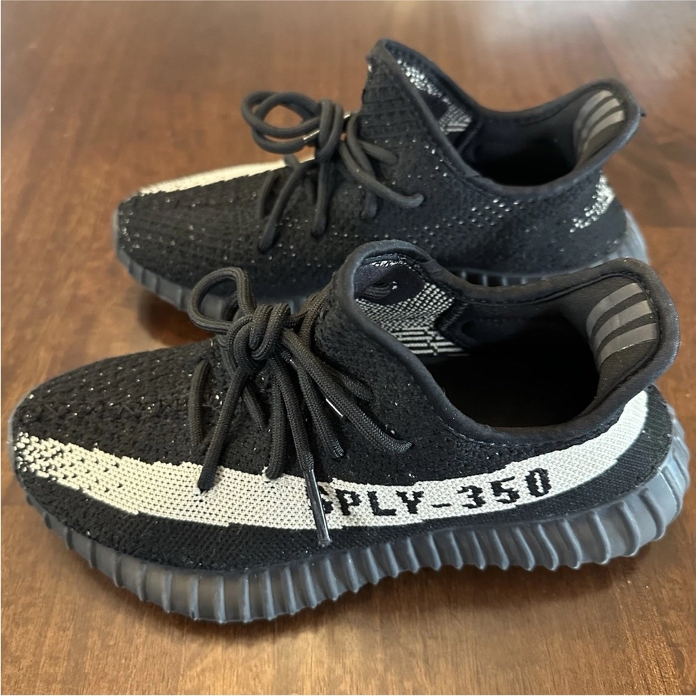 Yadidas Kids Black and White Sneakers